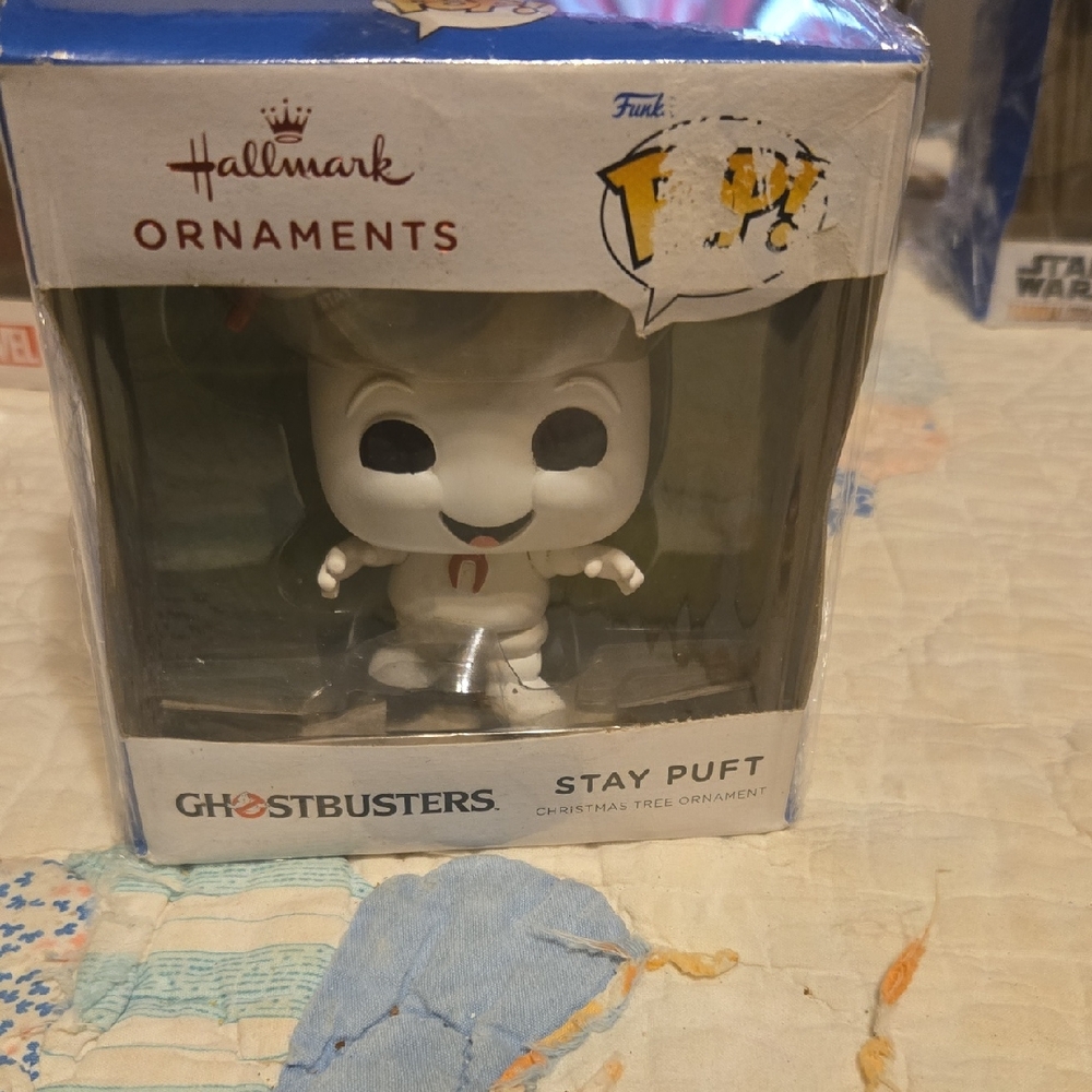 Hallmark Ghostbusters Stay Puft Ornament - White and Red